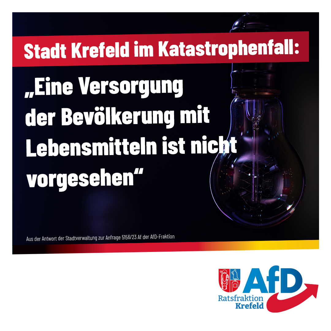 Vorbereitung der Stadt Krefeld auf einen Blackout [Anfrage]