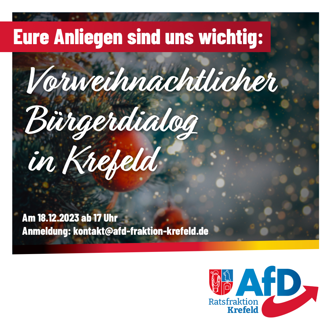 Vorweihnachtlicher Bürgerdialog in Krefeld (2023)