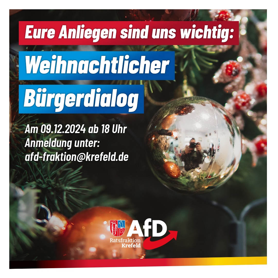 Weihnachtlicher Bürgerdialog am 09.12.2024